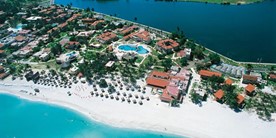 Aerial view of the Kawama hotel