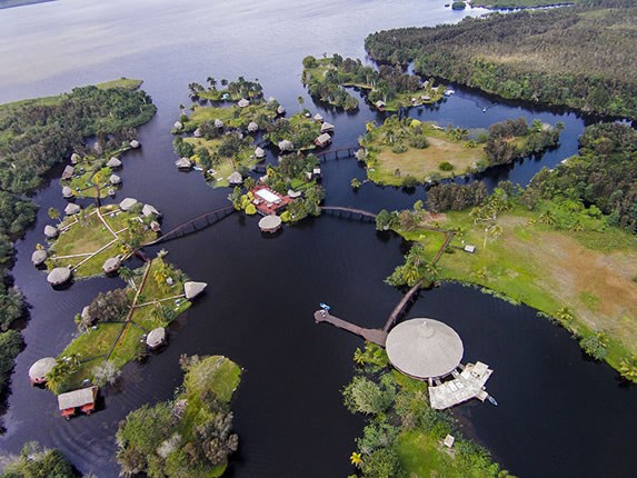 aerial view of the Zapata swamp