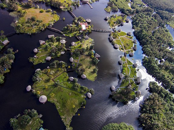 aerial view of theZapata Swamp