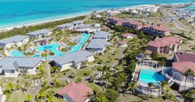 Aerial view of the hotel