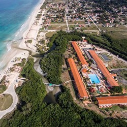 aerial view of the Arenal hotel