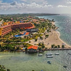 Aerial view of the Brisas del Caribe hotel