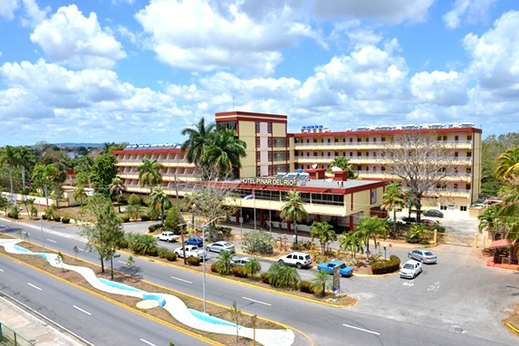 aerial view of the hotel