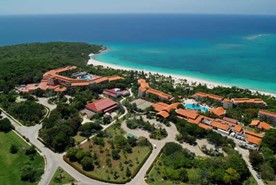 Aerial view of the hotel