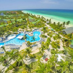 aerial view of the Hotel surrounded by greenery