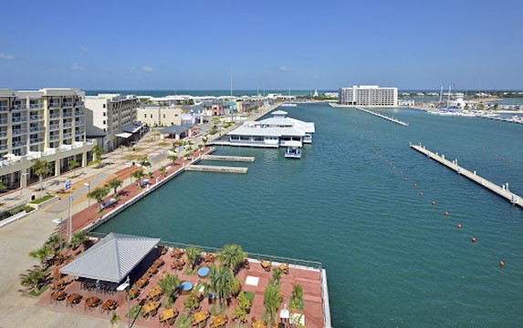 Aerial view of the Gaviota Marina in Varadero