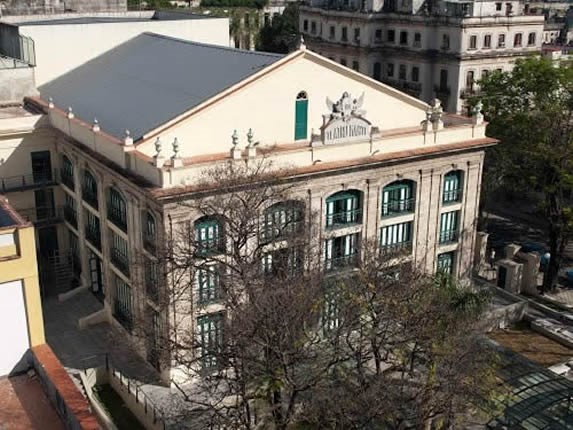 aerial view of the Marti theater