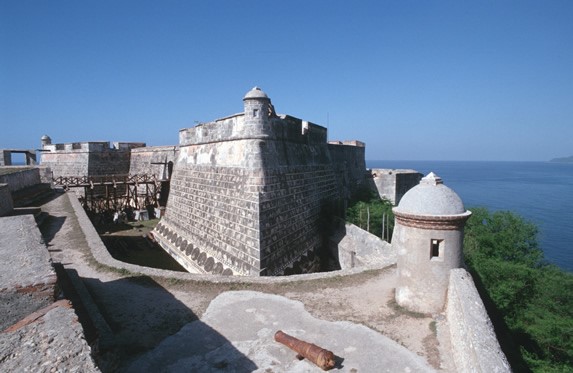 stone castle fortress by the sea