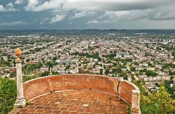 view of the city from the top of the mountain