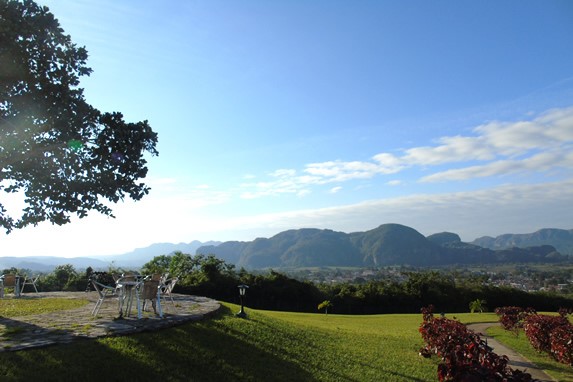 view of the mountains with abundant vegetation