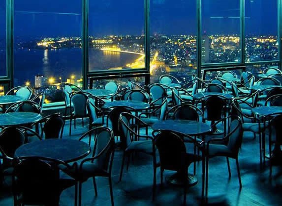 View of the malecon from El Turquino cabaret