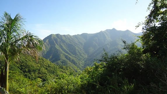 View of the mountains in the Turquino park