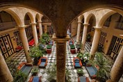 Vista aérea del patio interior