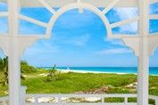 View of the Varadero beach with vegetation