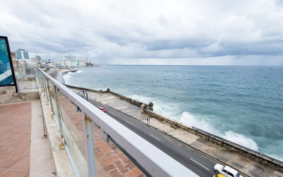 Views of the Malecon from the hotel room