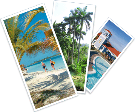 Attractions postcard of Cuba